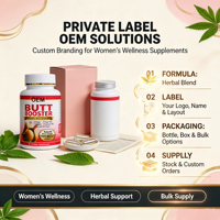 Complément Herbal pour l'Amélioration des Fesses : Pueraria Mirifica, Racine de Maca, Dong Quai, Palmier Nain, Extrait de Ginseng – 60 Comprimés pour le Bien-être Féminin