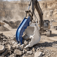 Pince de godet pour excavatrice avec fixation de grappin de godet robuste