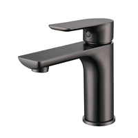 Robinets d'eau de lavabo en laiton robinets de salle de bains et robinet en acier inoxydable monotrou sus304 robinet de luxe noir ou or