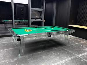 2025 nuevo diseño Superior moderno 8 pies acrílico <span class=keywords><strong>transparente</strong></span> mesa <span class=keywords><strong>de</strong></span> billar con parte superior <span class=keywords><strong>de</strong></span> <span class=keywords><strong>pizarra</strong></span> - Product Image 4