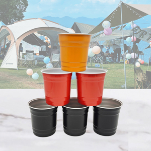 Nouvelle tasse en aluminium réutilisable personnalisée tasse à café <span class=keywords><strong>jetable</strong></span> de fête bière cola recyclable en plein air 32oz pour tasses de boisson froide - Product Image 3