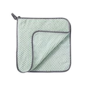Essuie-tout <span class=keywords><strong>de</strong></span> cuisine en microfibre corail personnalisé Esun, 25x25cm, écologique, moderne, séchage rapide, chiffons <span class=keywords><strong>de</strong></span> nettoyage - Product Image 6