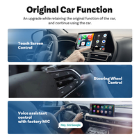 Adaptor 2 in 1 Wireless Carplay Android Auto USB Dongle dengan Kemasan Logo Kustom untuk Distributor Grosir Otomotif OEM
