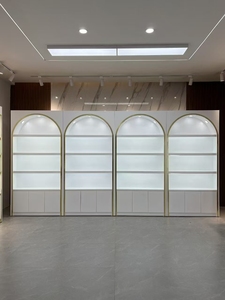 Trắng sang trọng Giày & Túi Showcase phụ nữ thanh lịch Vai Túi hiển thị Kệ Nước hoa Rack hiển thị - Product Image 5