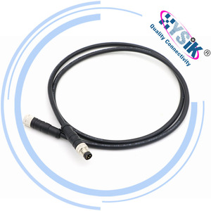 สายเคเบิลสัญญาณดิจิตอลอนาล็อก M8 แบบ <span class=keywords><strong>3</strong></span> 4 5 6 8 ขา หัวต่อแบบวงกลมสำหรับการบิน พร้อมปลั๊กสำเร็จรูป ใช้งานได้ทันที - Product Image 1
