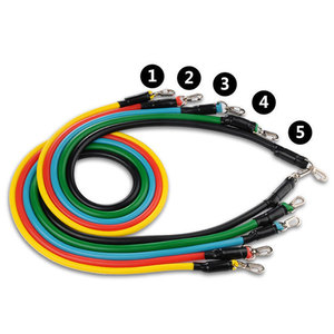 Set di Bande di Resistenza Ecologiche in TPE <span class=keywords><strong>per</strong></span> Allenamento, Attrezzatura Sportiva Personalizzabile con Logo OEM - Product Image 5