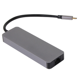 מתאם VCOM <span class=keywords><strong>5</strong></span> ב-1 מסוג USB3.0 Type C עם מהירות העברת נתונים של 5Gbps, יציאת HDMI 4K, יציאת רשת RJ45 במהירות 1000Mbps וטעינה PD של 100W למחשב נייד - Product Image 2