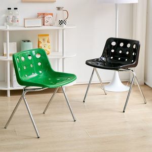 Tabouret de maquillage <span class=keywords><strong>pour</strong></span> chambre à coucher, <span class=keywords><strong>chaise</strong></span> de style mid-century couleur crème, simple, <span class=keywords><strong>pour</strong></span> petit espace, <span class=keywords><strong>chaise</strong></span> de table de maquillage, <span class=keywords><strong>chaise</strong></span> de salle à manger, <span class=keywords><strong>chaise</strong></span> d'hôtel, <span class=keywords><strong>chaise</strong></span> de café - Product Image 4