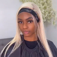 Bande élastique réglable de maquillage pour la fabrication de perruques bandeau de cheveux vierges ceinture velcro bandes de fusion sans oreilles