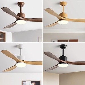 Ceiling Fan Light With Led 220V Flush Mount For Living Room And Dining Room Nordic Minimalist Style Fixed Blade Design - Product Image 1