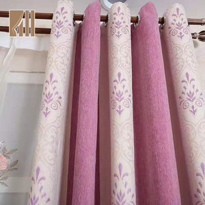 High Quality Custom <strong>Turkey</strong> Style Floral Designs 100% Polyester pink <strong>Curtains</strong> - Product Image 4