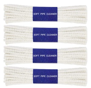 Outil de nettoyage de Pipe à tabac en coton blanc naturel doux pour tuyau de nettoyage - Product Image 1