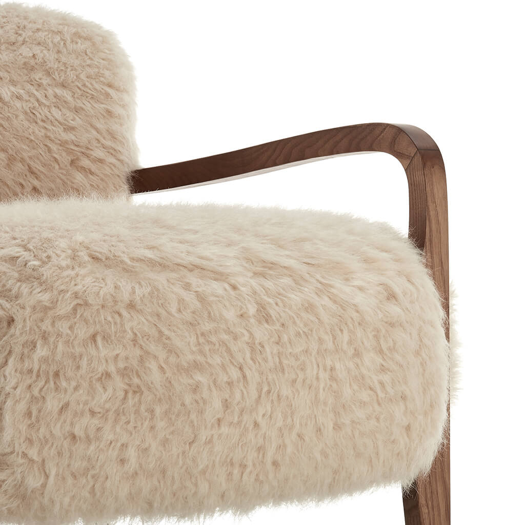 sheepskin armchair