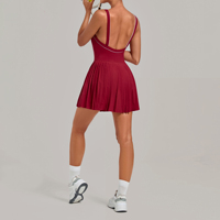 Tenues de tennis uniques pour femmes, tenues de padel pour femmes, robes de tennis pour femmes avec shorts intégrés, vente en gros sans logo