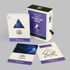 Jeu de cartes d'affirmations positives imprimées sur mesure avec boîte personnalisée, papier écologique, usage familial, vente en gros - Product Image 2
