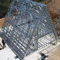 Airbnb Maison préfabriquée Casas Prefabricadas Modernes Kit de cabane Maison triangulaire à ossature préfabriquée Maison mobile modulaire préfabriquée Tiny Home