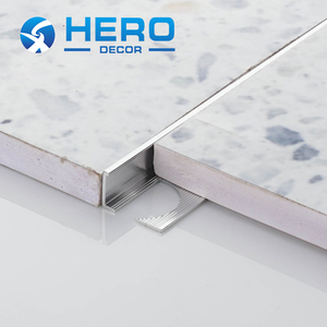 Giá thấp bán buôn 12mm nhôm đúc bên ngoài tường viền bảo vệ Dải gốm anh hùng kim loại L hình dạng góc gạch <span class=keywords><strong>TRIM</strong></span> - Product Image 6