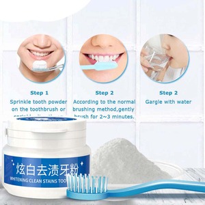 Polvere sbiancante per la pulizia dei <span class=keywords><strong>denti</strong></span>, decomponimento dei pigmenti, rimozione del tartaro, protezione dei <span class=keywords><strong>denti</strong></span>, alito rinfrescante, non tossico, 30g - Product Image 6