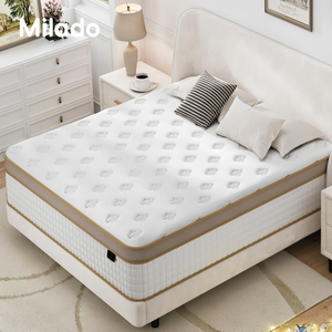 Hot bán vô địch mật độ cao phức tạp bọt siêu mềm mềm Bộ nhớ bọt Topper mùa xuân nệm trong một hộp Madras - Product Image 2