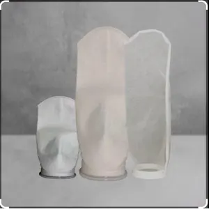 Polymer Acrylic Water Filter Bags 1 Micron Depth Filtration Bags Cloth For Liquid Filtration 5 Micron PP Liquid Filter Bag