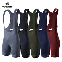 YKYWBIKE Cuissard à bretelles de cyclisme hommes cuissard vtt personnalisé 6 heures cyclisme rembourré bavoir d'équitation respirant pantalon à bretelles de vélo à séchage rapide