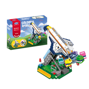 Xingbao 01111 Công Viên Giải Trí Thành Phố Thế Giới Đầy Màu Sắc Thiết Bị Chàng Trai Cô Gái Quà Tặng Xây Dựng Khối Đồ Chơi Xây Dựng - Product Image 1