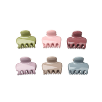 Petite pince à cheveux rose brillante, élégante pince requin crème pour queue de cheval haute, nouvelle collection printemps-été, accessoires pour cheveux femme