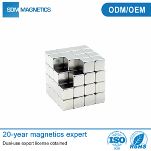 Cube magnétique en Nickel fort SDM 6x6mm 63.5x63.5mm 50mm bloc Cube carré matériaux magnétiques N52 N55 aimants en néodyme - Product Image 5