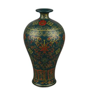 Qualité Pas Cher Prix Qing <span class=keywords><strong>Yong</strong></span> Zheng Antique Vase En Céramique Malachite Vert Émail Vase Pour Ancienne Collection De Porcelaine - Product Image 1