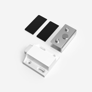 Charnières de porte d'armoire à verre Xianying en acier inoxydable avec fermeture magnétique pour portes simples ou doubles, design moderne et épuré - Product Image 2