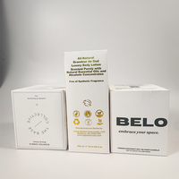 Boîte d'emballage personnalisée en carton rigide pour lotions corporelles en terre cuite avec impression de lignes ondulées, idéale pour les flacons pompe