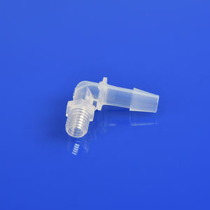 PP素材エルボバーブ-オスアダプターホース接続L 90度スムーズバリなし正確な寸法 - Product Image 2