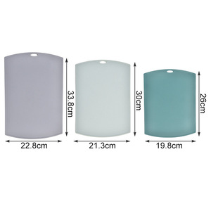 Plastic Cutting Board <b>Set</b> Rectangle 3 Piece Non Slip Dishwasher Safe For Kitchen Fruit Meat Chopping - Product Image 3
