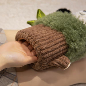 Marioneta de mano de oso panda de peluche en tocón de árbol al por mayor, animal de peluche, regalo de <span class=keywords><strong>cumpleaños</strong></span> para niños, marioneta de mano de mono loro suave - Product Image 6