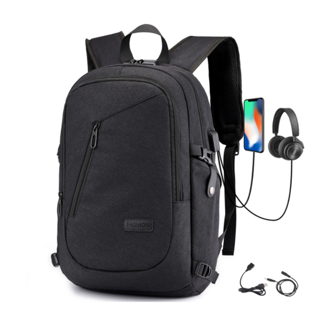 New Fashion Smart Design Multifunctional Smell Proof USB Anti Theft Business Backpack for Women Men