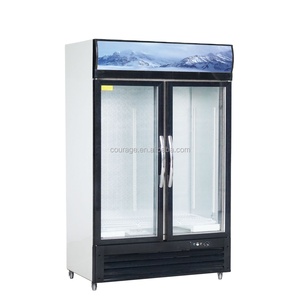 <span class=keywords><strong>Congélateur</strong></span> <span class=keywords><strong>vertical</strong></span> commercial solaire et électrique à 2 portes de 1200 mm avec éclairage LED - Product Image 2