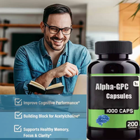 Ausreson Santé En Vrac Alpha Gpc Cerveau Suppléments 100gr 600mg L Théanine Pilule En Gros Vitamine Alpha-GPC Alpha Gpc Capsules