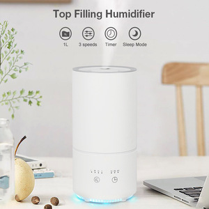 เครื่องเพิ่มความชื้นในอากาศแบบตั้งโต๊ะ สีขาว ความจุ 1.0-2.5 ลิตร แบบอัลตราโซนิก พร้อมตัวตั้งเวลา สำหรับใช้ในบ้าน - Product Image 2