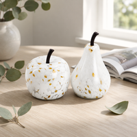 Frucht-Birnen-Konfetti Glas-Nachtlicht Personalisiertes Glaskunst-Valentinstagsgeschenk Indoor-Tischdekoration Ornament