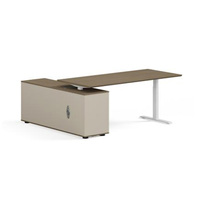 Meubles de bureau modernes pour dirigeants, bureau de direction convertible en forme de L, bureau en bois pour l'espace de travail du directeur