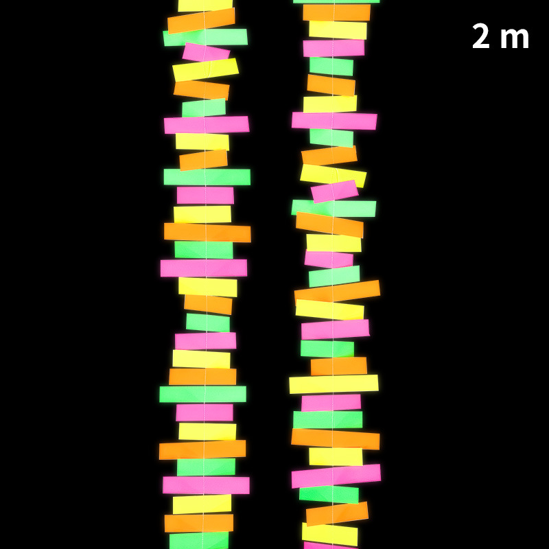 2 m mixed rectangular paper string
