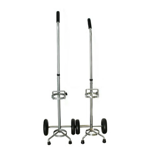 Chariot pour bouteilles d'oxygène 40L en acier à deux roues, chariot de transport de bouteilles de gaz industrielles, cadre galvanisé en zinc - Product Image 5