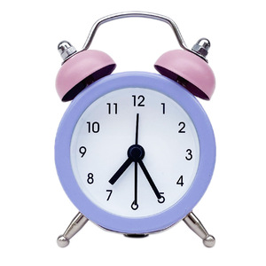 Jam Alarm Mini bel ganda, jam meja Retro portabel kuarsa elektronik untuk kantor samping tempat tidur dekorasi Desktop rumah - Product Image 5