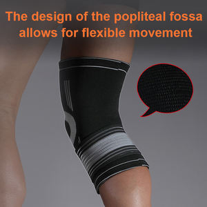 Rodillera Deportiva de Compresión Gruesa para Correr, Transpirable, Ligera, de Spandex y Nylon, Resistente a Desgarros, Antideslizante - Product Image 6