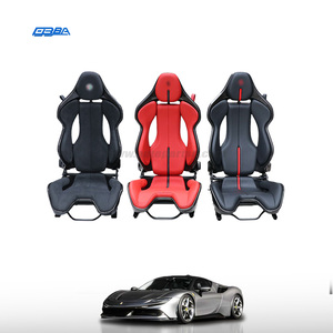 Asiento de coche personalizable de fibra de carbono seca y cuero negro, versión Track, para Ferrari SF90 458 488 812 F8 296GTB - Product Image 2