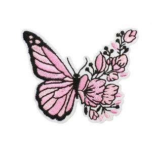 Iron on Embroidery pink Snake Flower butterfly Lemon Star Cross Patch for Kid's Clothes <b>Hat</b> <b>Bag</b> - Product Image 5