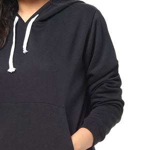 Sudadera con capucha para mujer con logo frontal - ¡Oferta especial! Sudadera con capucha y cremallera de calidad superior OEM para mujer, diseño clásico para invierno. - Product Image 3