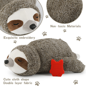Mainan snuffle nyaman untuk latihan perilaku mainan anjing kucing mewah dengan baterai detak jantung tidak termasuk - Product Image 3