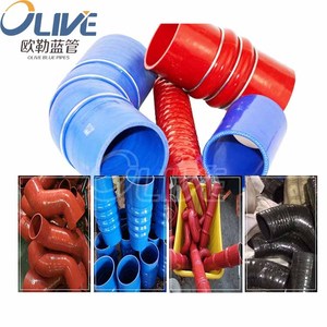 Isıya dayanıklı İzoleli 28mm silikon kauçuk esnek hortum araba silikon oluklu boru körüklü hortumlar - Product Image 5