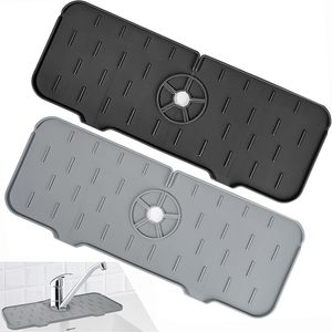 Tapis anti-gouttes en silicone pour robinet, tapis de séchage pour comptoir de cuisine et salle de bain, protection du plan de travail - Product Image 1